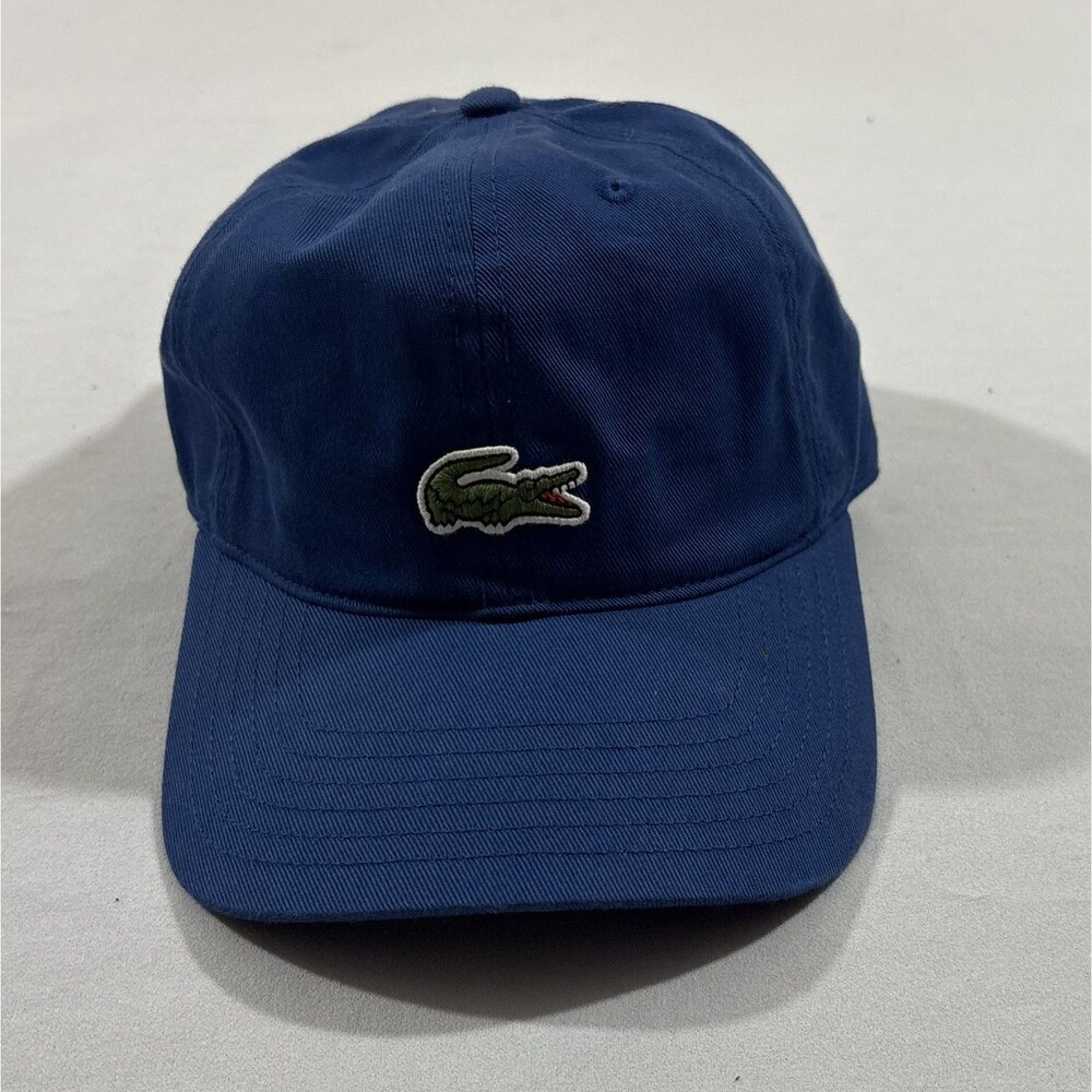 Lacoste Youth Hat Cotton Alligator Logo Blue Preppy Unisex Cap Sz 8-16 y Kids